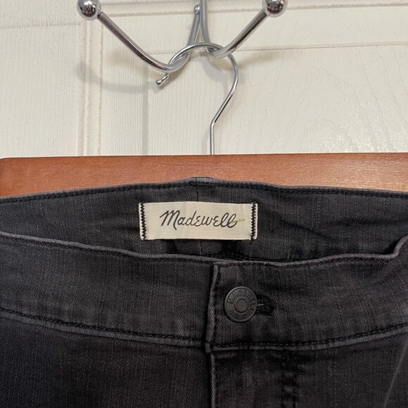 Madewell Women's NWT Gray Raw Hem 9inch High Rise Skinny Jeans Size 37/Plus 24 P - Picture 3 of 12